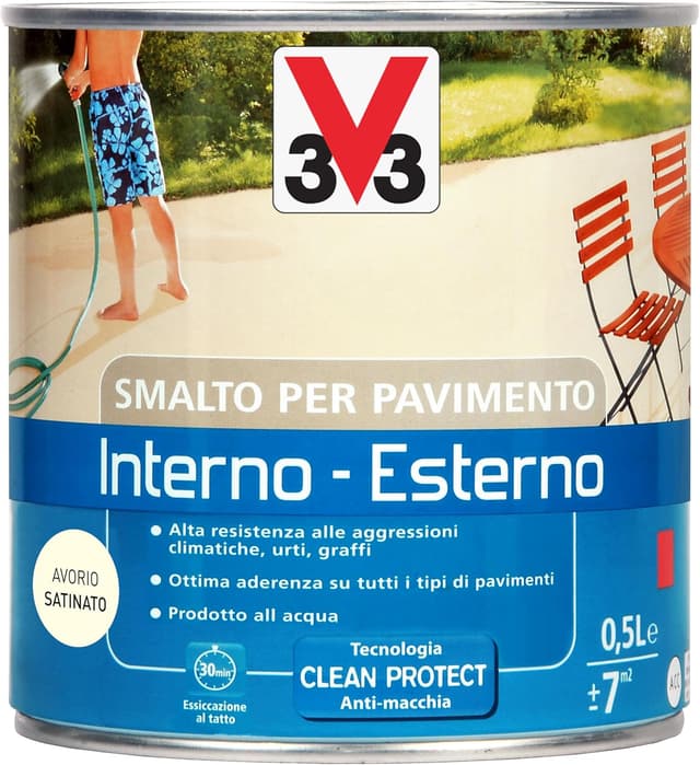 Detalle 1 de Smalto per pavimenti V33 Sabbia 0,5 L
