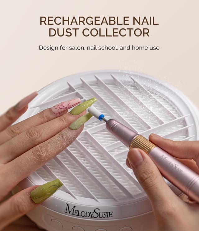 Thumbnail 2 de MelodySusie tragbarer Nagelstaubsauger SProR (bis 6 Stunden Laufzeit, USB‑C) – weiß