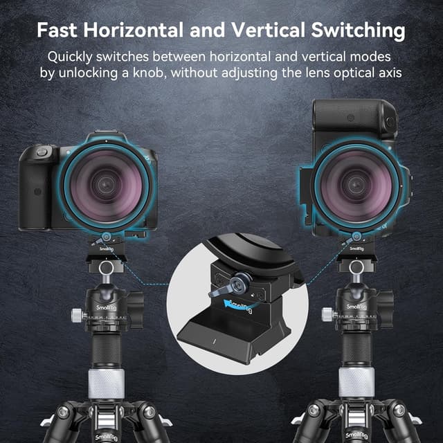 Detalle de SMALLRIG R6 Rotatable Collar Mount (90° drehbare Halterung) für Canon R5 / R6 / R6 Mark II