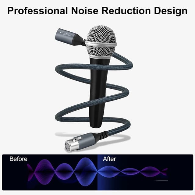 Detalle 1 de Twozoh XLR Kabel 15 m für symmetrischen HiFi Sound