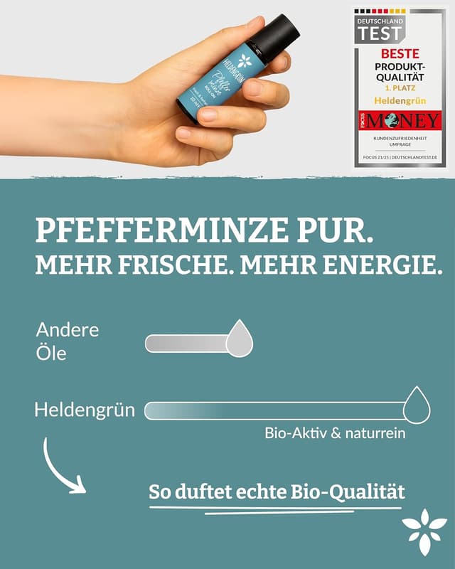 Thumbnail 3 de Heldengrün BIO Roll-On Pfefferminze Kopfklar 10 ml