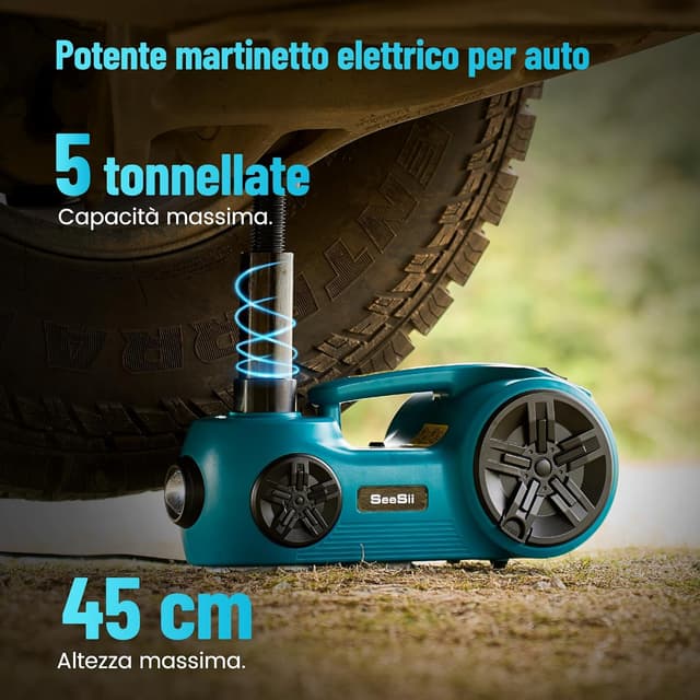 Detalle 2 de SEESII Cric Elettrico 5 T Auto 17,7 in