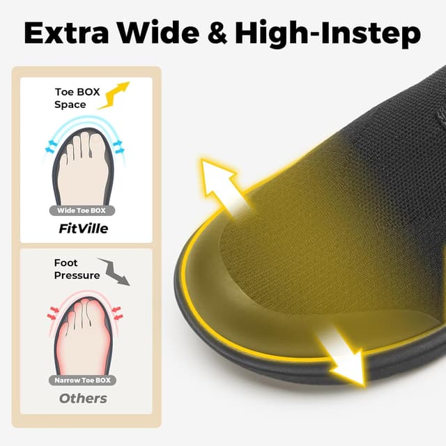 Detalle 2 de FitVille BriskWalk V3 Damen Slip-on Sneaker in extra weiter Passform