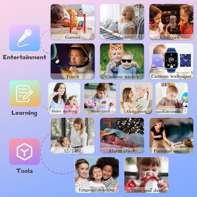 Thumbnail 2 de Ucani Kids Smart Watch 19 Games