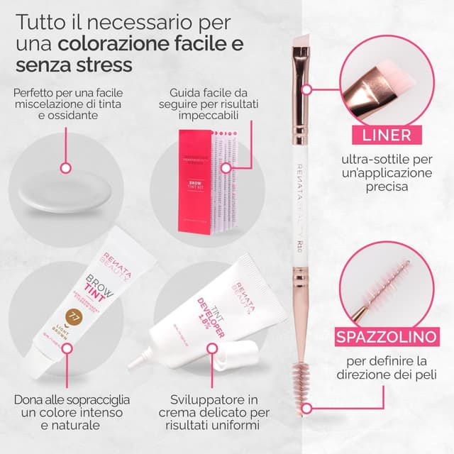 Thumbnail 5 de Renata Beauty Kit Tinta Sopracciglia Marrone Chiaro 30 utilizzi