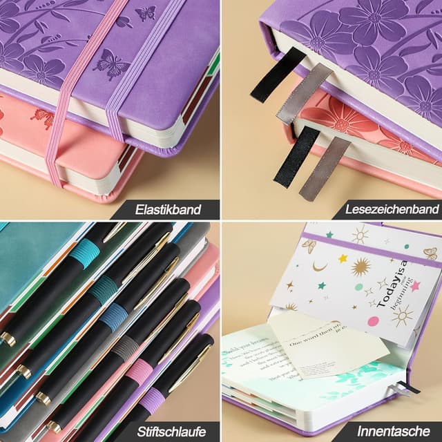 Detalle 2 de Kalender 2026 A5 Wochenkalender Lavendel