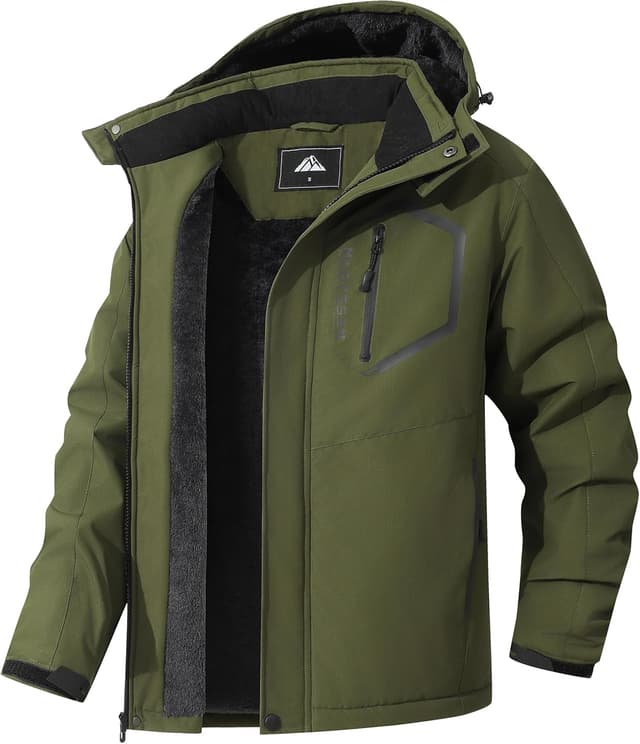 Detalle 2 de MAOYSSEN Men's Mountain Ski Jacket waterproof 1️⃣