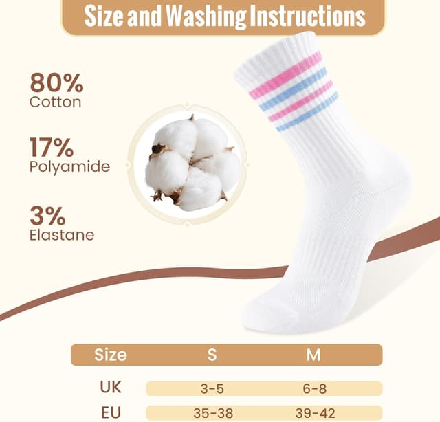 Thumbnail 4 de Niorasen Chaussettes Tennis Femmes 6 paires