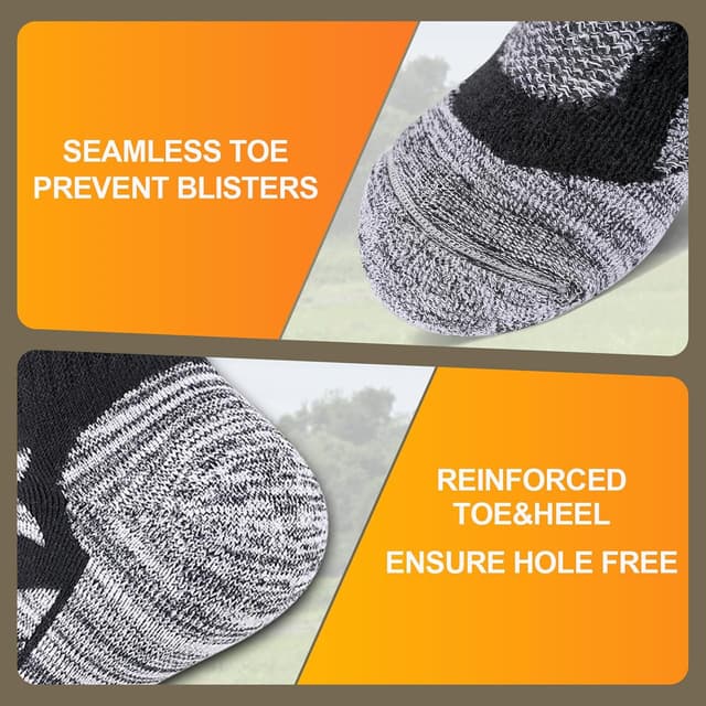 Thumbnail 6 de Niofind men’s hiking boot socks, 5 pairs