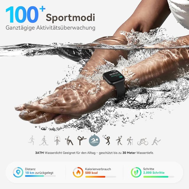 Thumbnail 4 de Montre connectée AMOLED 1.85" 3ATM