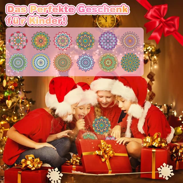 Thumbnail 6 de DIY Fensterkunst Bastelset mit 12 Motiven für Kinder