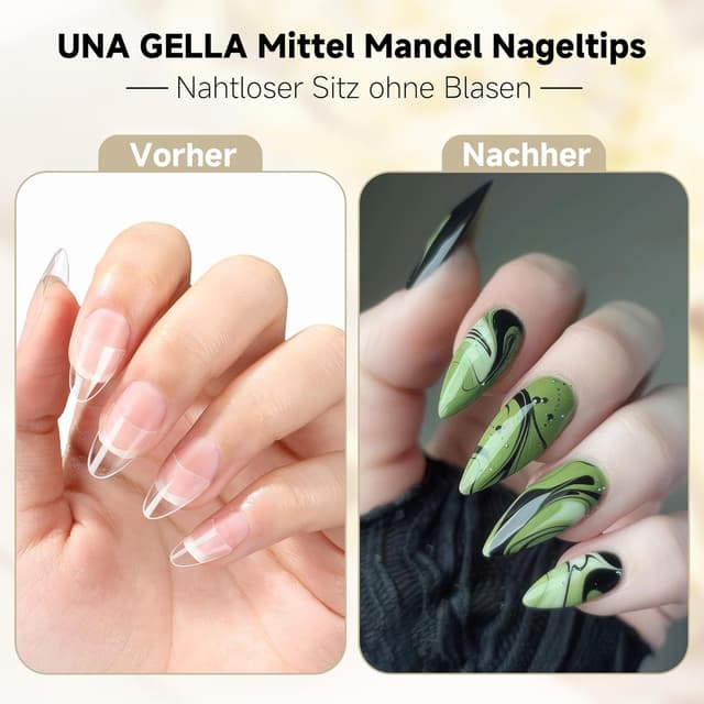 Detalle de UNA GELLA Tips für Gelnägel 216er Set 💅