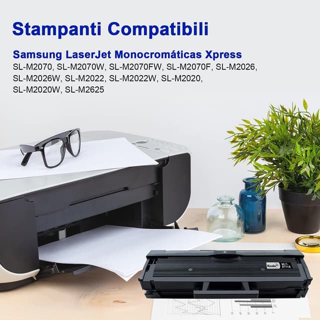 Detalle de Koala compatibili cartuccia toner 111S / MLT-D111S (confezione da 3) nero per Samsung Xpress Laser monocromatiche