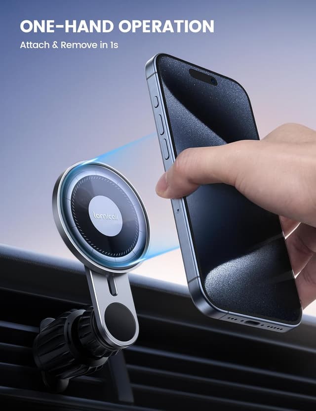 Thumbnail 3 de Lamicall MagSafe Car Mount Glass Panel