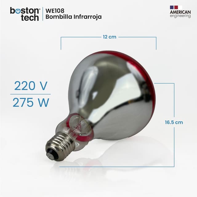 Detalle 2 de Bombilla Infrarroja para Termoterapia E27 – Alivio Dolor