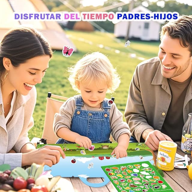 Thumbnail 4 de GUYUCOM 4 libros de pegatinas reutilizables