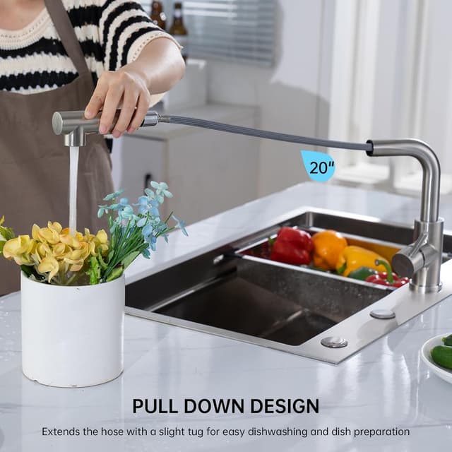 Thumbnail 2 de APPASO Niederdruck Armatur Küche 50 cm Schlauch