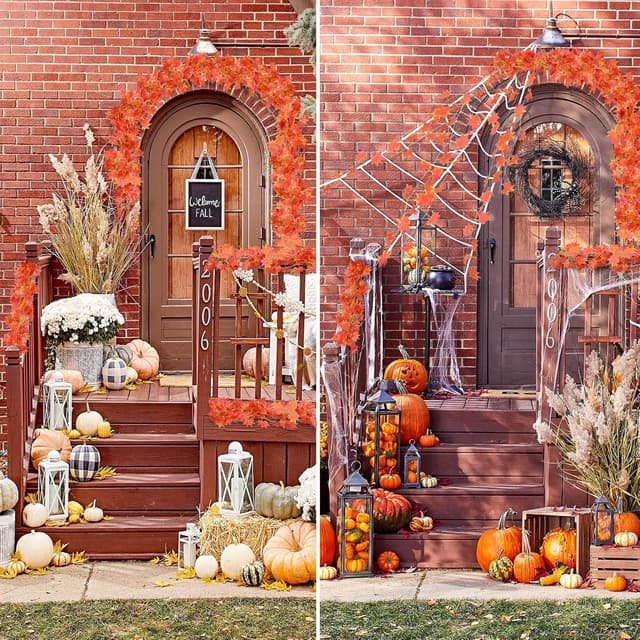 Thumbnail 6 de 24 pc autumn leaf garland vines