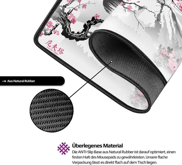 Thumbnail 1 de Nyfter Sakura Gaming Mauspad 900×500 mm