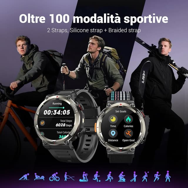 Thumbnail 3 de Blackview Smartwatch Uomo 1.45