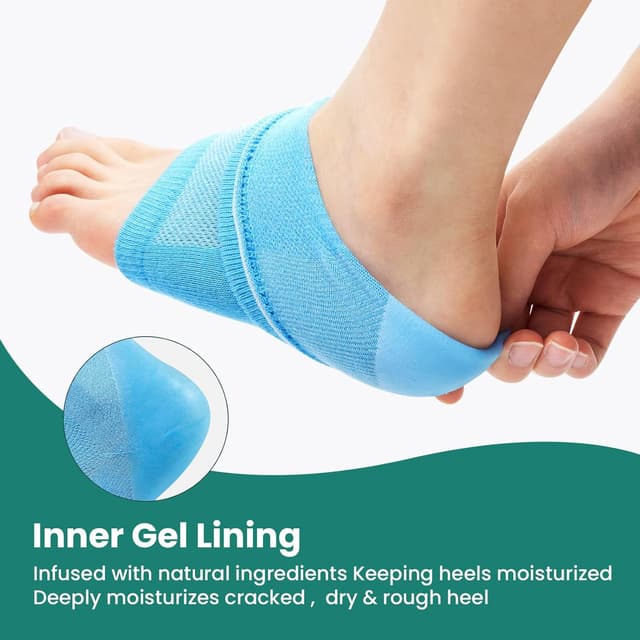 Detalle de Welnove Moisturising Heel Socks 2 Pairs