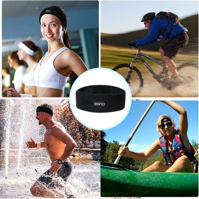 Thumbnail 5 de Eono Elastic Sports Headband 2Pack - High Absorption