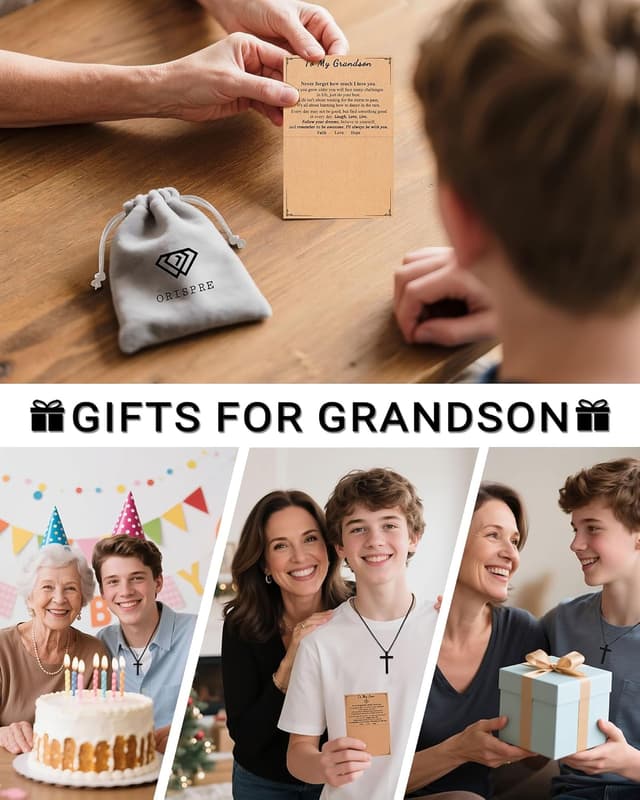 Thumbnail 4 de Dongjiangjin Cross Pendant for Grandson 20in Chain