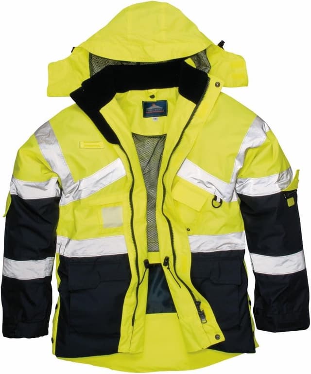 Detalle 1 de Parka haute visibilité bicolore Portwest S760 respirante imperméable jaune/marine (M)
