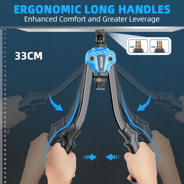 Detalle de AKKTOL Nietmutternzange Set 7 Dorne