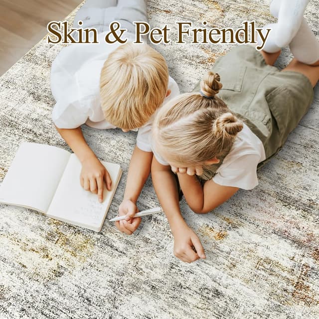 Detalle de Soalmost Washable Area Rug 8x10 🏠