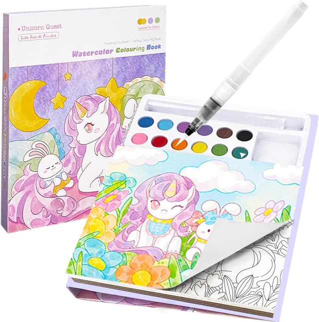 Thumbnail 6 de Aannanl Libro da Colorare con Acqua 24 pagine 🎨