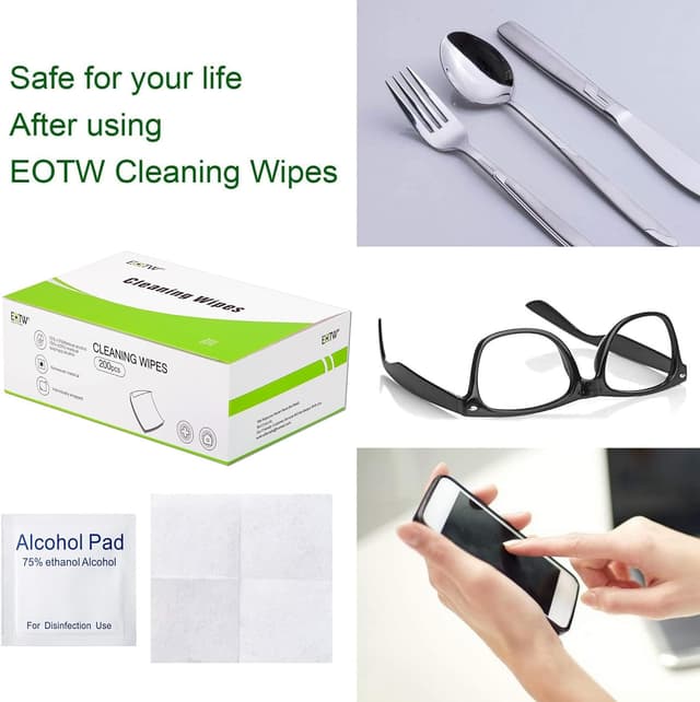 Detalle 2 de Alcohol cleaning wipes 200pc, 6 cm