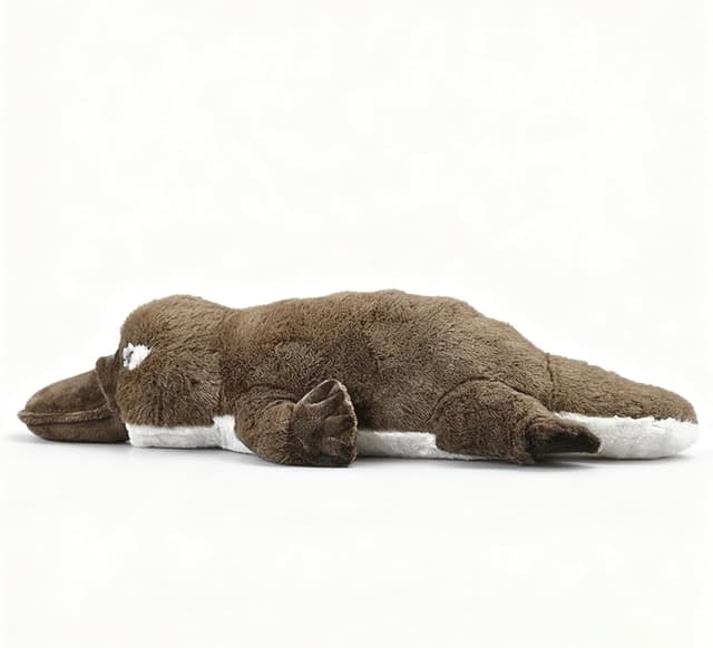 Detalle 2 de RLOMUTE 17-inch Brown Platypus Plush Toy (Realistic, Super Soft Stuffed Animal)
