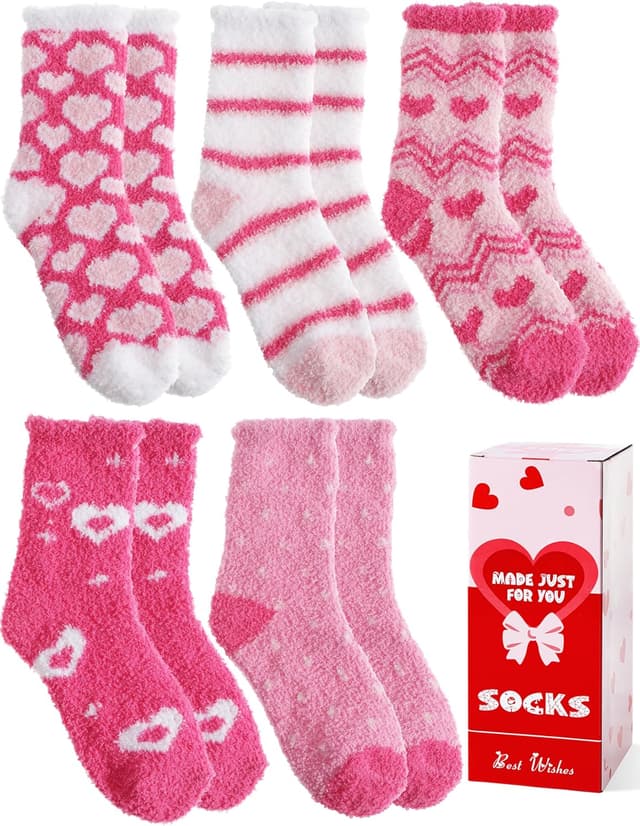 Detalle de MOGGEI Fuzzy Fluffy Socks 5 Pairs