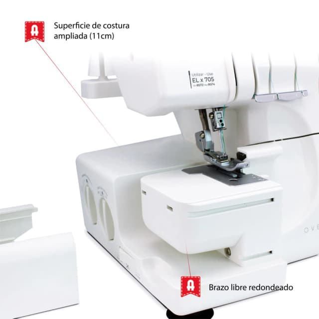 Thumbnail 3 de Alfa Overlock 8707+ máquina remalladora ⚙