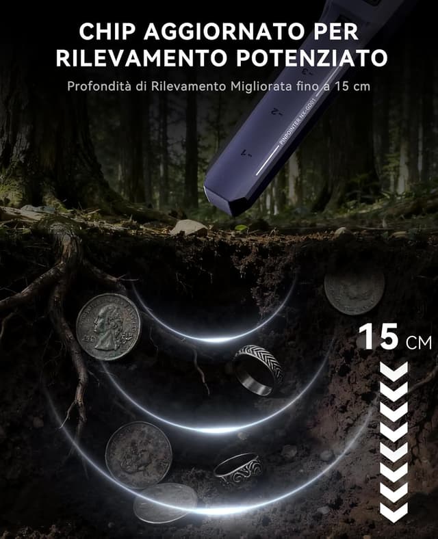 Thumbnail 4 de SUNPOW Pinpointer metal detector professionale 800 mAh