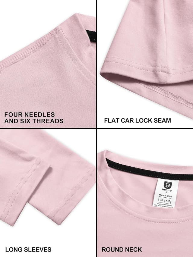 Thumbnail 4 de Damen Langarm T-Shirt 3er oder 5er Pack mit 60% Baumwolle