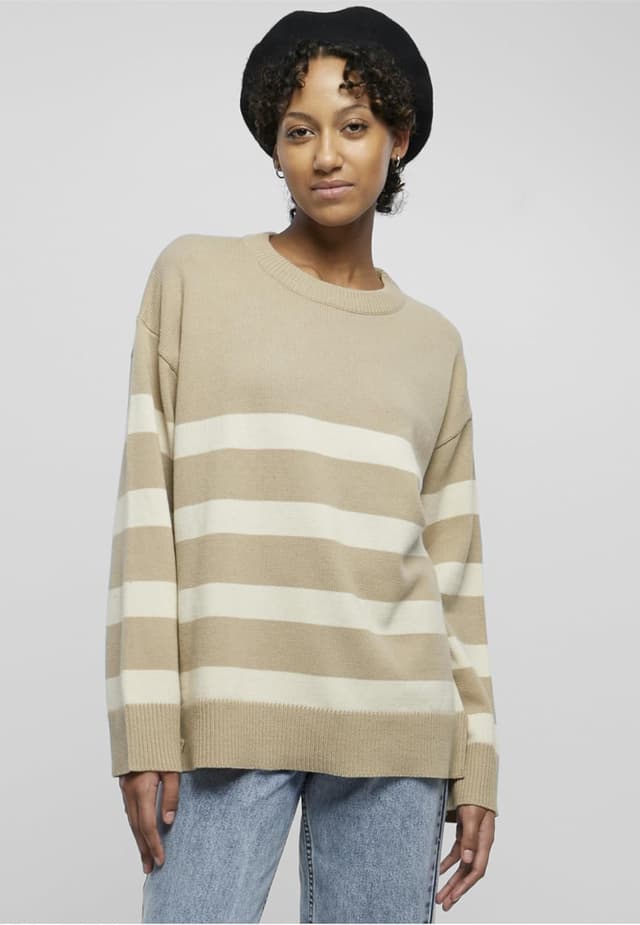 Thumbnail 2 de Urban Classics Striped Knit Crew Sweater Damen