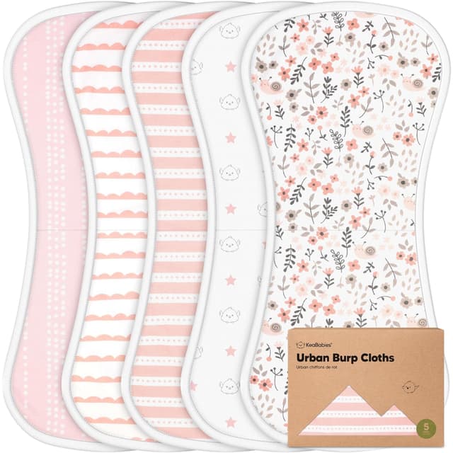 Imagen de Sweet Charm Organic Burp Cloths 21"x10" en OfertitasTOP
