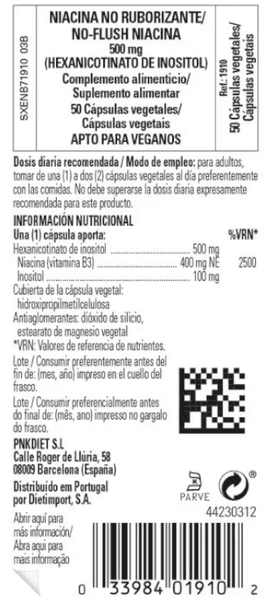 Thumbnail 1 de Solgar Niacina no Ruborizante 500 mg 50 comprimidos 💊