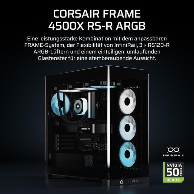 Detalle 2 de Corsair Frame 4500X RS-R ARGB Gehäuse