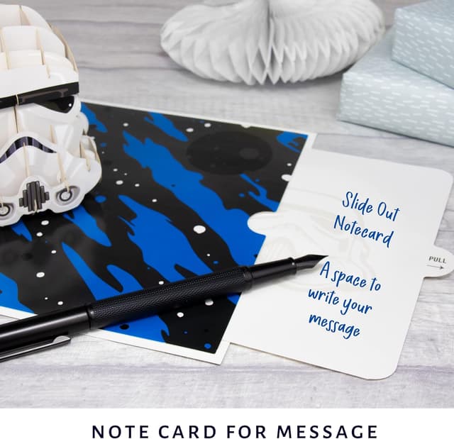 Detalle de Carte pop-up Stormtrooper originale Cardology (sous licence officielle) pour anniversaire et toute occasion