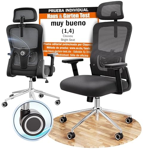 Detalle de CLOUVOU BrightSeat silla ergonómica 150 kg
