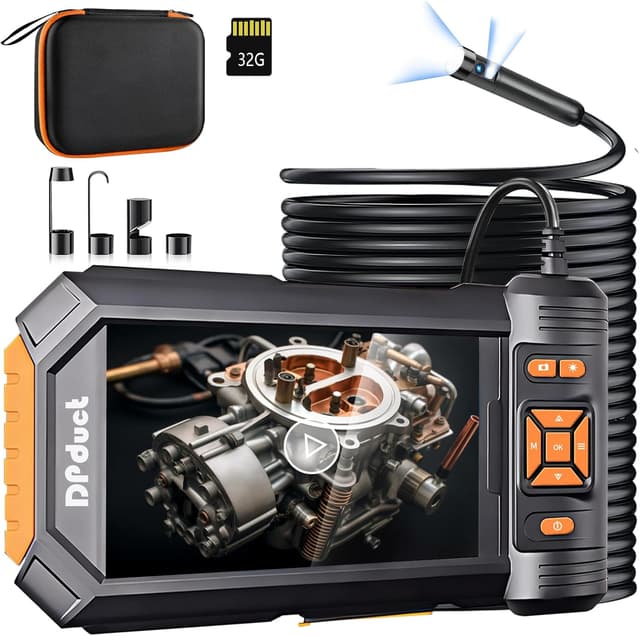 Thumbnail 6 de DPduct Endoskopkamera mit Licht: Dual-Lens Inspektionskamera (10 m) mit 5,0-Zoll-IPS-Display