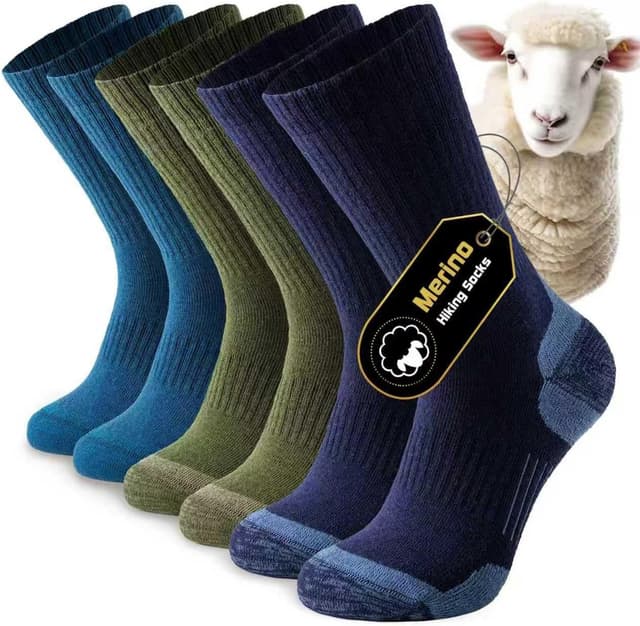 Detalle de Niorasen Merino Wool Hiking Socks 3 Pairs