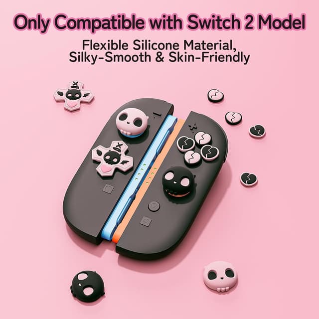 Detalle 2 de GeekShare Switch 2 thumb grips set