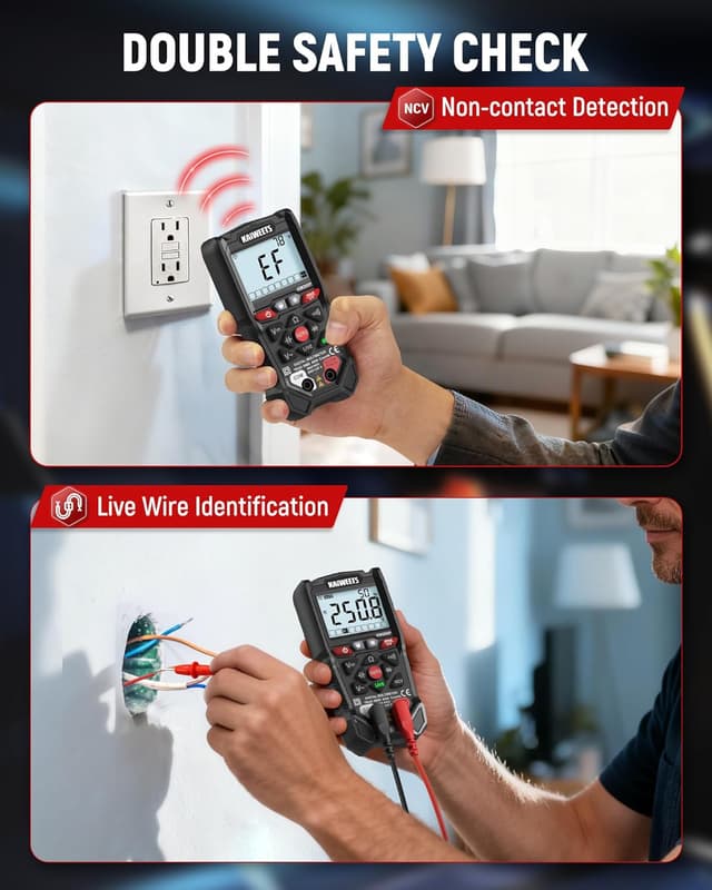 Thumbnail 4 de KAIWEETS Multimetro 4000 conteggi 📟