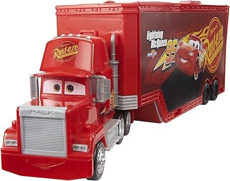 Detalle de Mattel Cars Camión Mack 🚚 Pista y Lanzadores para Jugar