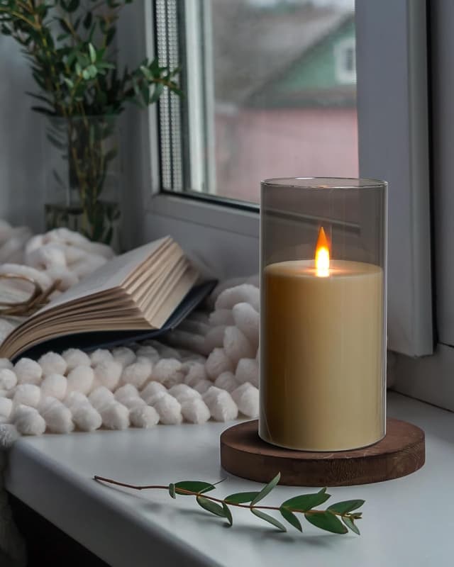 Thumbnail 4 de Da by Vela Recargable Sin Llama con Control Remoto 🕯️ (Juego de 3)