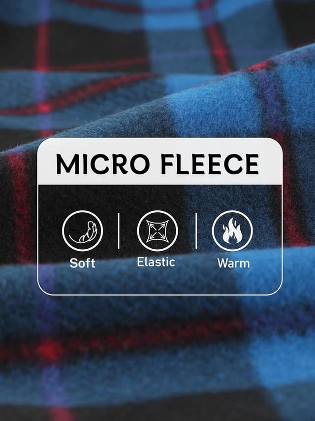 Detalle 2 de IHU 3-Pack Boys Micro Fleece Pajama Pants (Plaid Lounge Sleepwear)